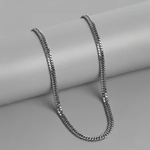 Fix Flat Link Silver Chain