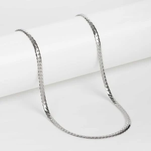 Slither Line Silver Chain